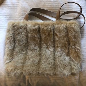 Faux fur bag